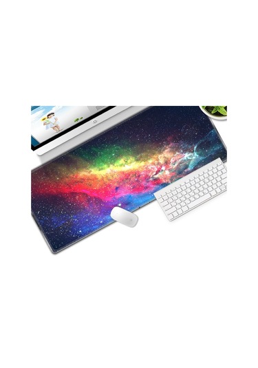 Cbtx Bilgisayar Dizüstü Mouse Pad Starry Sky Oyun Oyun Matı Ofis Masası Matı, Boyut: 400x900x3mm - Stil 17
