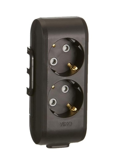 Multi-let İkili Priz Anahtarlı Topraklı Klemensli