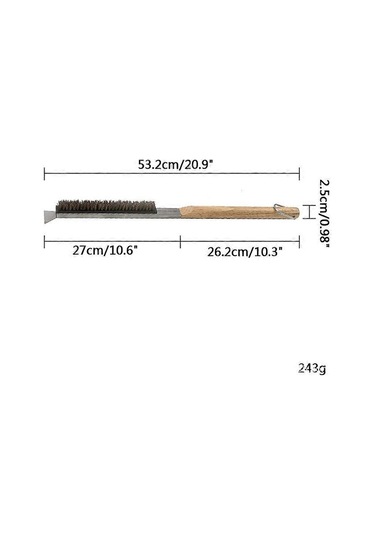 Taşınabilir Ahşap Saplı Temizleme Fırçası Ev Paslanmaz Çelik Izgara Fırçası Pişirme Temizleme Araçları İçin