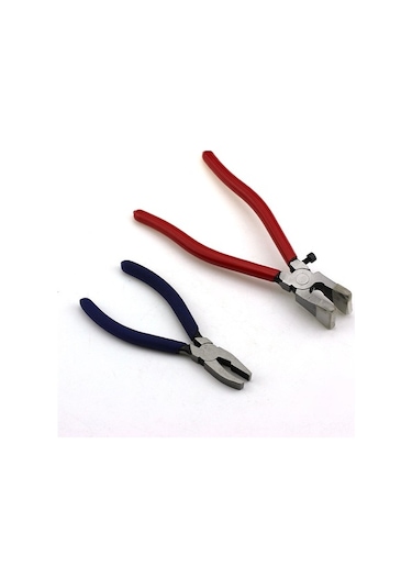 Besthome1 8 İnç Cam Kenar Düzeltici Pense: Ergonomik Kırmızı Saplı, Cam Kenarlarını Kesip Düzenlemek İçin Özel Araç, Kaplama