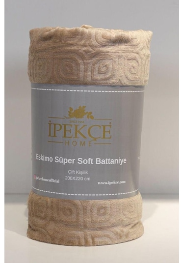 Eskimo Süper Soft Tek Kişilik 150x200 Cm Battaniye Bej Bej
