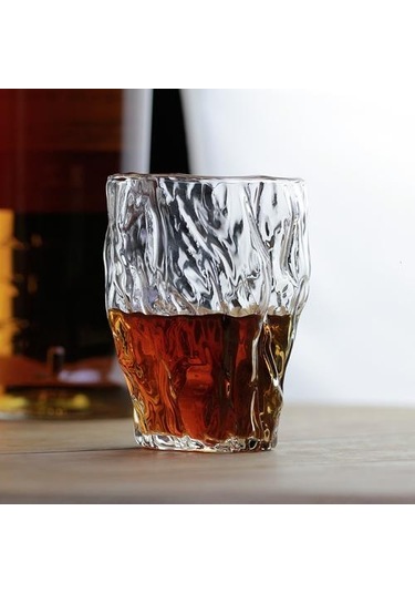 1 Adet Japon Düzensiz Çekiç Sanat Viski Tumbler Cam Eski Moda Yapıt El Yapımı Viski Kupa Chivas Kupası Şarap Camları Verre A Vin Eski Moda Cam Açık Gri