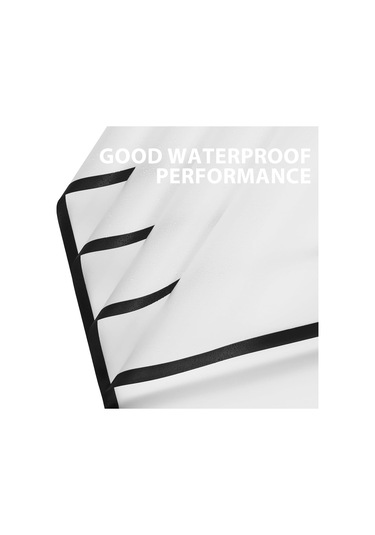 Çiçek Ambalaj Kağıdı - Beyaz - Siyah Kenarlı - 5 Adet - Mat Opp 5