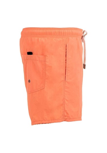 Somon Su İtici Özellikli Naylon Kumaş Düz Renk Basic Erkek Plaj Deniz Şort Mayo - 540-somon 001