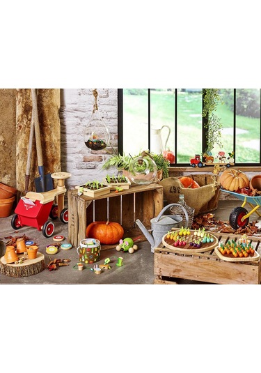 Vilac - Ahşap Hayvanlar Traktörü - Çiftlik