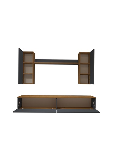 Decoraktiv Eko 7 Mdf Std Tv Ünitesi Tv Sehpası Pera - Antrasit