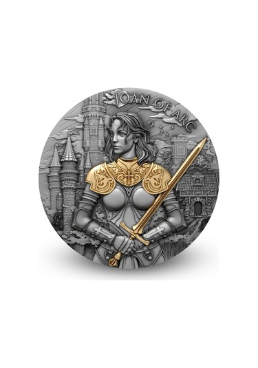 Agakulche Joan Of Arc Altın Kaplama Ngc Sertifikalı Gümüş Sikke Coin