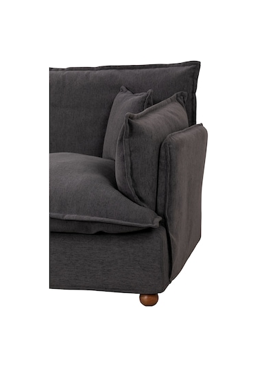 Lavinia Giydirilebilir Kılıflı L Köşe Koltuk Antrasit