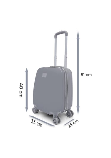 Coral High Renkli Desenli Mini Kabin Boy Valiz 40cm 16769 Çok Renkli