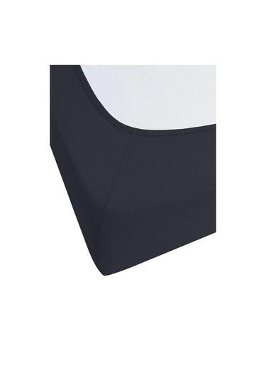 2 Adet Düz Pamuklu Tek Kişilik 120 X 200 Cm Lastikli Penye Çarşaf-açıkgri-siyah