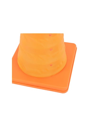 Xindoker Led Işıklı Yenilmez Pe Trafik Konisi - Katlanabilir Taşınabilir, 30cm Yükseklik, Dayanıklı Taban Ve Yüksek Görünürlük