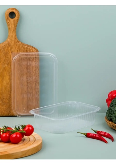 Upakovsik+ Tek Kullanımlık Kapağı Olan 750 Ml Kap, 30 Adet 396827801 100 adet