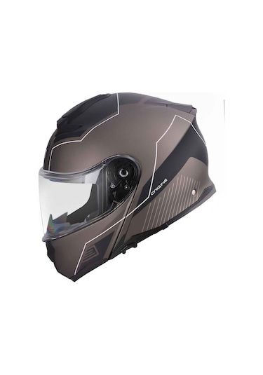 Origine Logic Linear Çene Açılır Kask Siyah - Titanyum