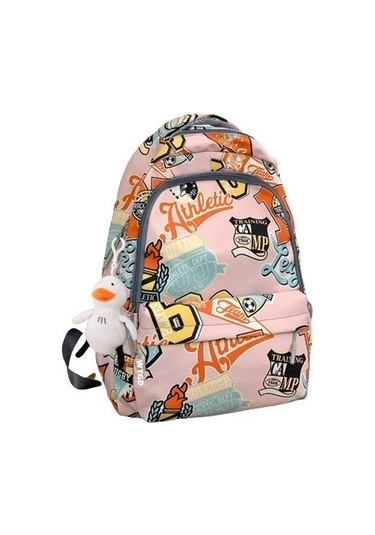 Gençler İçin Şık Ve Dayanıklı Okul Çantası Ortaokul, Lise Ve Üniversite Öğrencilerine Özel Ergonomik Sırt Çantası Pembe