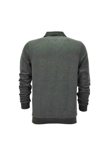Dynamo Erkek Polo Yaka Cepli Sweatshirt 6857 Bgl-st04024 Bordo