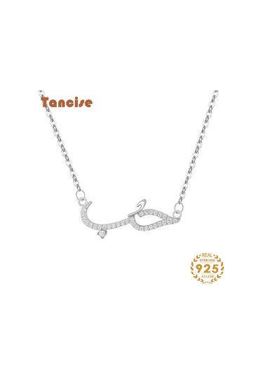 Tancise S925 Ayar Gümüş Kolye Kadın Kore versiyonu Basit Çizgi Timsah Tam Kolye Klavikula Zinciri Hayvan Boyun Zinciri