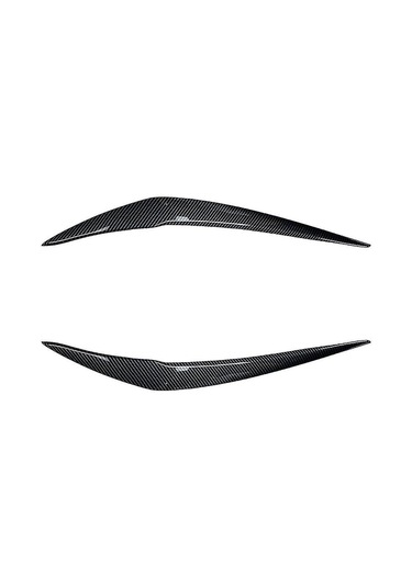 Xindoker Bmw 1 Serisi F20 118i 120i 2015-2019 İçin Abs Karbon Fiber Desenli Ön Far Kaş Gövde Koruyucu Ve Dekoratif Strip Seti