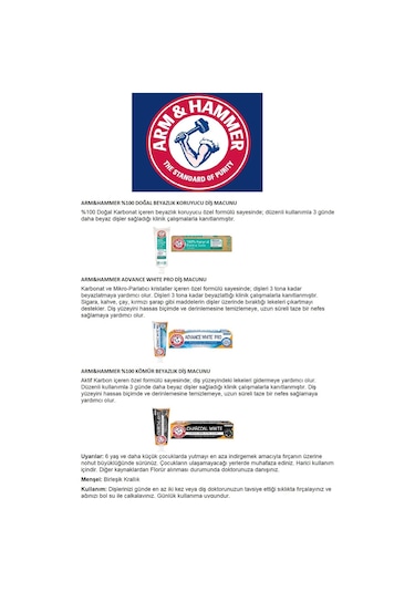 Arm & Hammer Advance White Pro Diş Macunu 2 x 75 ML