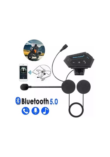 Geeksen Kask Telsizi Motosiklet Kaskı Kablosuz Bluetooth Kulaklık Eller Serbest Telefon Görüşmesi Kask İnterkom Müzik Çalar