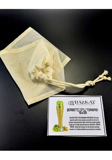 Hazkat Şerbetçi Otu Torbası 16 x 38 CM Krem