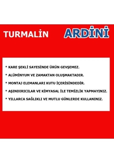 Turmalin Havluluk Siyah Çok Renkli