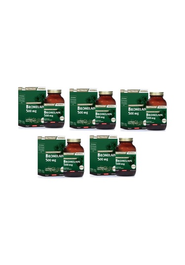 Nutraxin Bromelain 60 Kapsül 5 Adet
