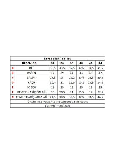 Balins Kadın Kot Şort Asit Yıka Çok Renkli
