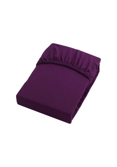Tek Kişilik Penye Lastikli Çarşaf 100 X 200 Cm Mor