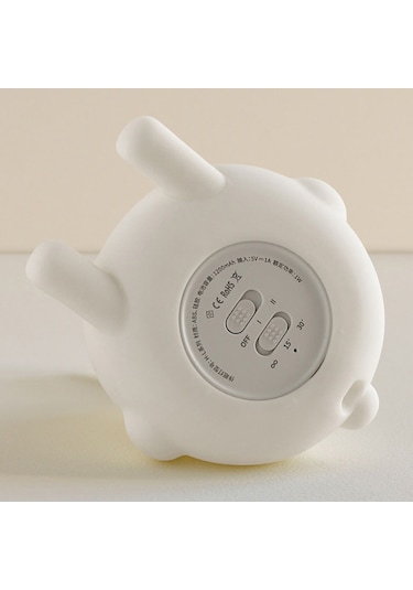 Cbtx Karikatür Katlanmış Kulak Tavşan Abs + Silikon Led Gece Lambası Şarj Edilebilir Başucu