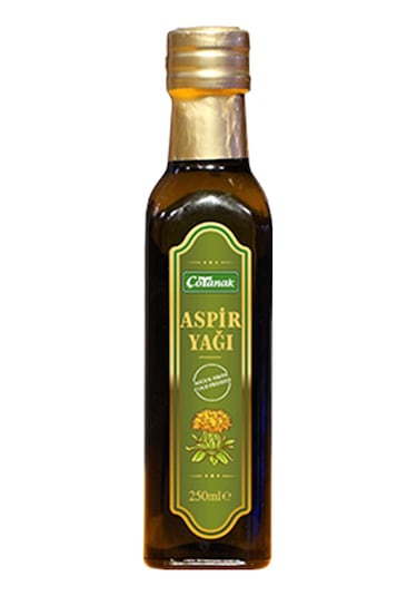 Çotanak Soğuk Sıkım Aspir Yağı Cam Şişe 250 ML