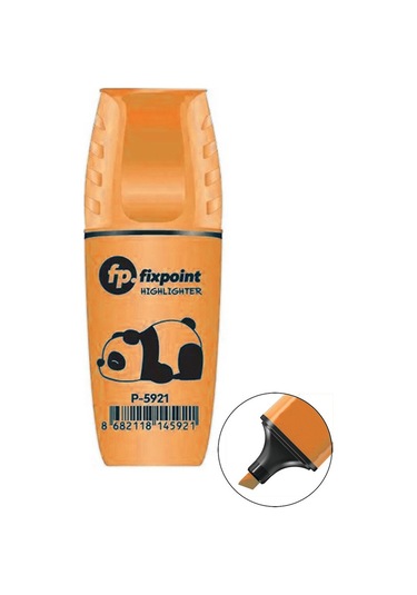 Mini Fosforlu Kalem 1 Adet Fixpoint Minik Küçük Fosforlu İşaret Kalemi 5 Mm Canlı Renkler Okul Öğrenci Büro Ofis Turuncu