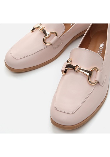 Hotiç Hakiki Deri Pudra Kadın Loafer 01ayh285080a700 Pudra