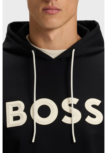 Boss Erkek Sweat 50551457 002 Siyah Siyah