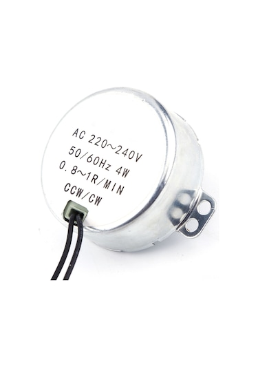 Vkemall Permanent Manyetik Senkron Motor, Düşük Tüketimli, Yüksek Torklu, Ac 220-240v, 4w, 2.5-3 Rpm, Fan, Isıtıcı, Jilet Rafları İçin