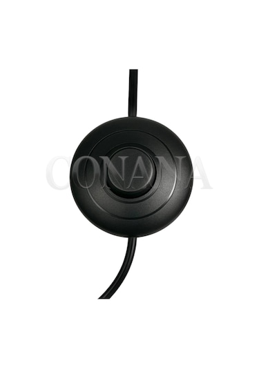 E14 Duylu 3 Metre Yerpuarlı Aç Kapat Anahtar Fişli Seyyar 2x0,50 Siyah