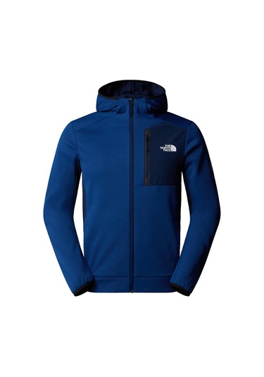 The North Face Erkek Mountain Athletics Tam Boy Fermuarlı Kapüşonlu Polar Ceket Nf0a8dy78z41 Mavi