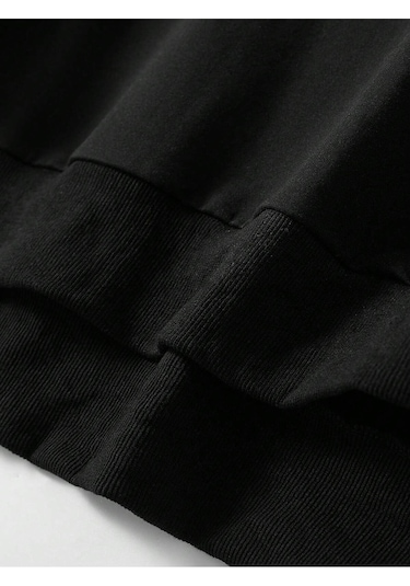 Coko Serisi Floral & Slogan Graphic Drawstring Hoodie