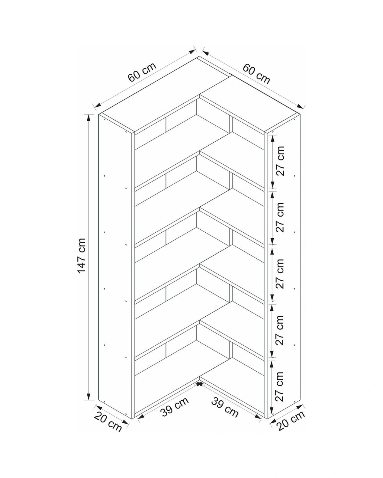 Adel Köşe Set 4 - Beyaz Beyaz
