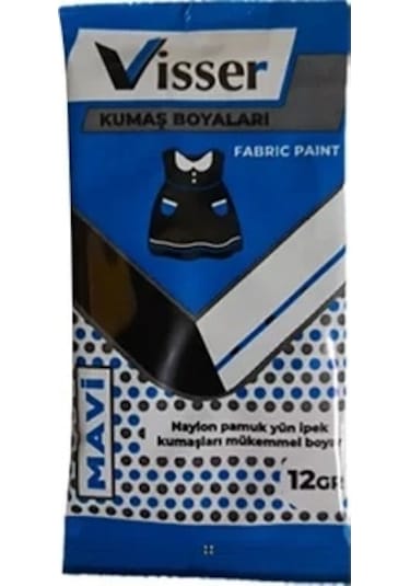 Visser Toz Kumaş Boyası Mavi 12 G