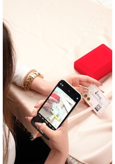 Ssilhoutte Doğaltaş Sertifikalı Erkek Kadın Doğal Taş Hediye Bileklik Amazonit Taşı Ve Hematit 4mm Tasarım Beyaz