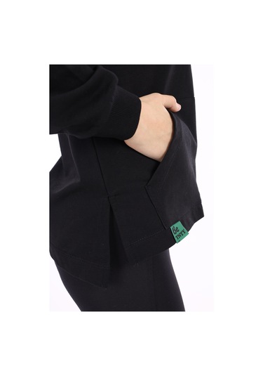 Toontoy Kız Çocuk Sweatshirt Siyah