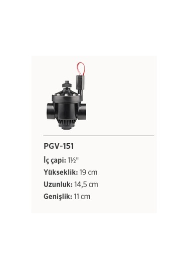 1 1/2" Hunter Pgv 151G-B Solenoid Elektrikli Sulama Vanası
