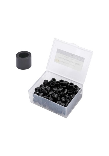 100 Adet/kutu Diş Diş Kodu Yüzükler Silikon Çok Renkli Otoklavlanabilir Dezenfeksiyon Ortodonti Evrensel Daire Enstrüman Gümüş