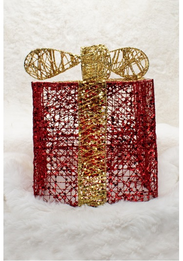 Waldern Yılbaşı Çam Ağacı Hediye Paketi Orta Boy Kırmızı-altın