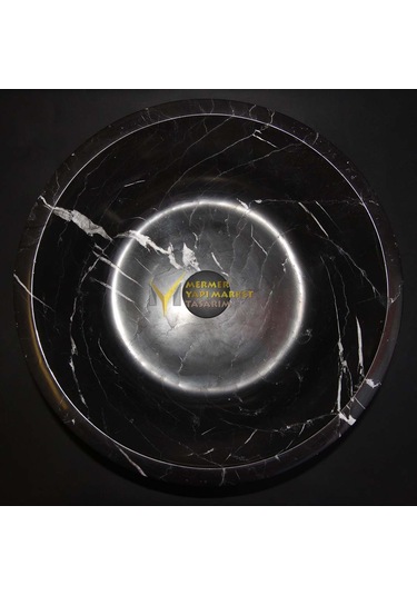 Toros Siyah Mermer Dizayn Çanak Lavabo