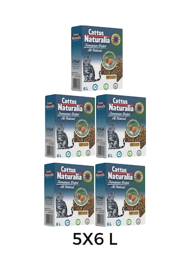 Cattus Naturalia Ceviz Kabuğundan Yapılmış Doğal Kedi Kumu 5 x 6 L