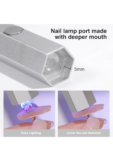 Yifomall Taşınabilir Manyetik Led Işık Terapi Lambası - 230mah Pil, 20/60sn Zamanlayıcı, 3w Güç