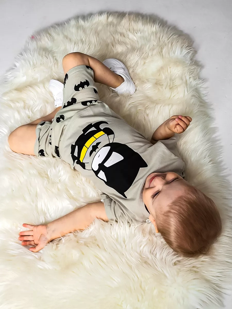 Babyavenue Çocuklar İçin Batman Şortlu Pijam 221755734 Siyah