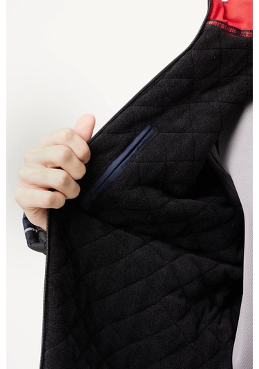 Allium Gabardin Mont Soğuk Havalarda Yüksek Koruma Lacivert-siyah