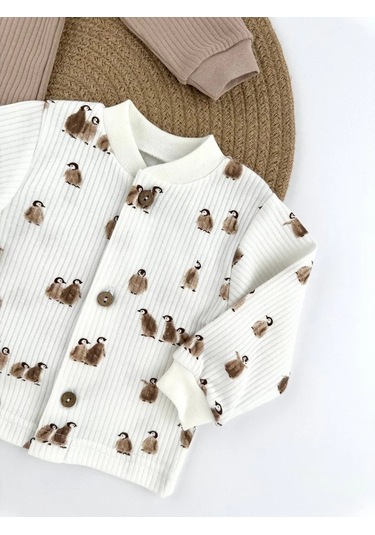 Svetik 2'li Yeni Doğanlar İçin Düğazlı Body Seti 391020892 Sütlü